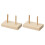 Wooden Thread Rack Organizer with Adjustable Pegs, SpaceSaving Vertical Sewing Spool Holder 1