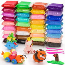 QMAY Air Dry Clay 36 Colors Ultra Light Magic Clay for Kids