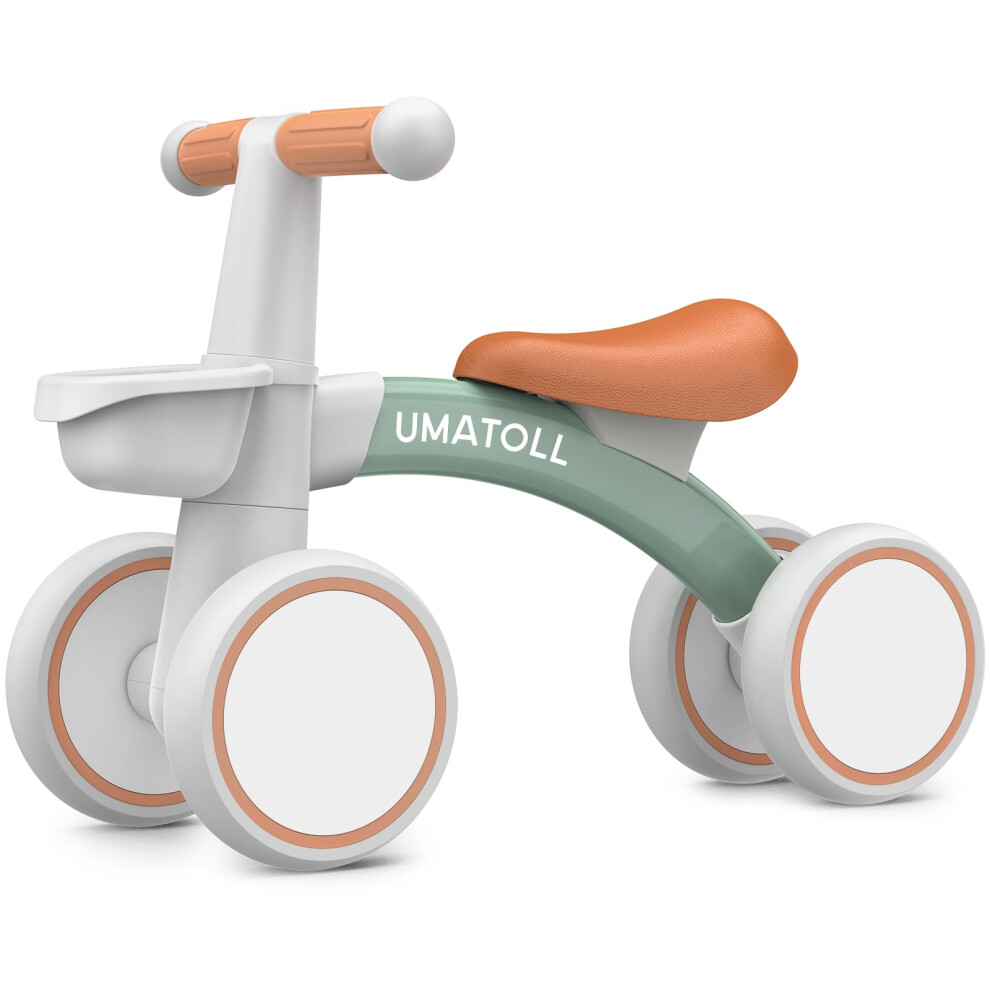 Photos - Other Toys Umatoll Baby Balance Bike for 1 Year Old Boys Girls, 12-24 Months Toddler Balance Bike with Removable Basket, Adjustable Sea