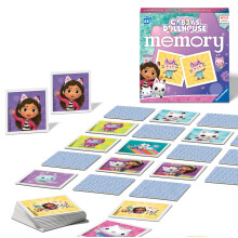 Ravensburger Gabbys Dollhouse Toys - Educational Mini Memory Game for Kids Age 3 Years Up - Matching Picture Snap Pairs