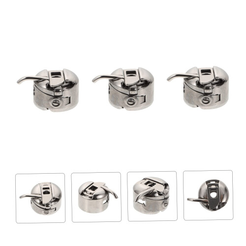 3pcs Durable Sewing Machine Bobbin Cases with Compact Organizer for Quick Replacement and Tangle Thread 1