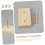 Wooden Thread Rack Organizer with Adjustable Pegs, SpaceSaving Vertical Sewing Spool Holder 4