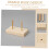 Wooden Thread Rack Organizer with Adjustable Pegs, SpaceSaving Vertical Sewing Spool Holder 3