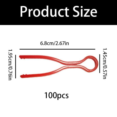 100 PCS Colorful Bobbin Clips for Sewing Machine Bobbin Holders, Tangle Thread Storage 1
