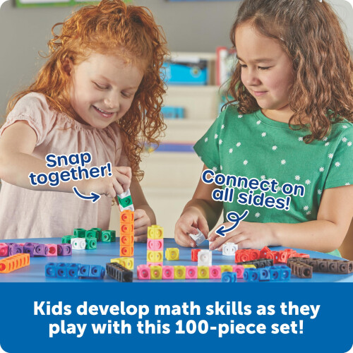Learning Resources Learning Resources MathLink Cubes Set of 100 Ages 5 Counting Blocks fo 1