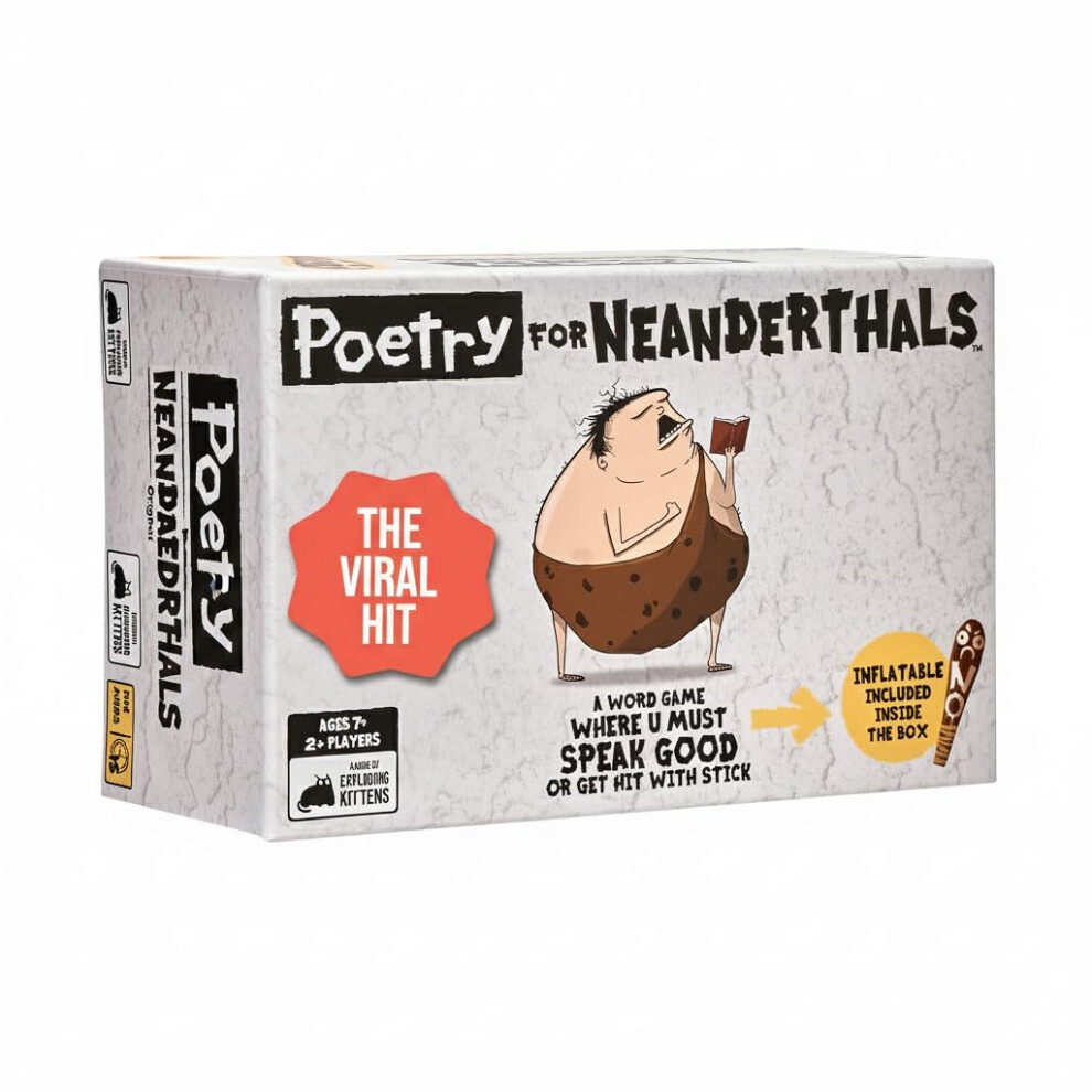 Exploding Kittens Poetry For Neanderthals Competitive Word Guessing Ga