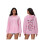 (L, Pink) Γυναικεία Φούτερ με Casual Μπλούζες 2