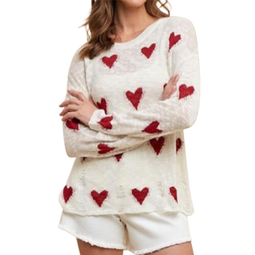 (S, Creamy White) Pulls mignons pour pour l'automne.