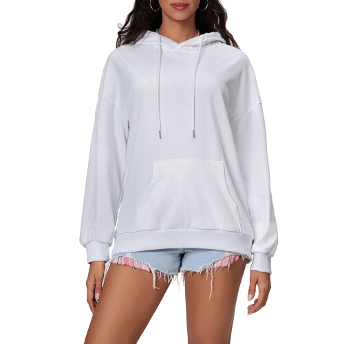 (M, White) Γυναικεία Φούτερ με Casual Μπλούζες