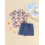 (2-3 Years, Blue) Ensemble 2 pièces short élastique. 6