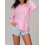 (L, Pink) Γυναικεία Φούτερ με Casual Μπλούζες 4