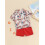 (18-24 Months, Red) Ensemble 2 pièces short élastique. 5