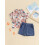 (2-3 Years, Blue) Ensemble 2 pièces short élastique. 4