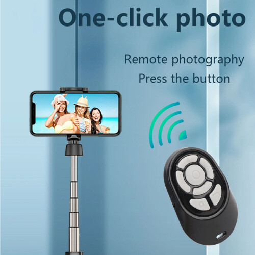 Wireless Bluetooth Ring Controller for Short Videos, Black, BT5.2 2