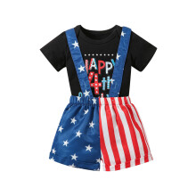 (9-12 Months, Black) Baby-Jungen-Outfit zum 4. Independence Day