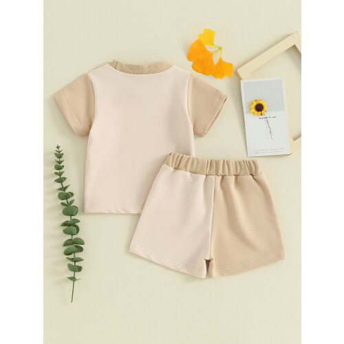 (6-12 Months, Beige) Σετ βρεφικών σορτς 2 τεμάχια 2