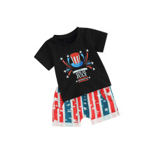 (3-4 Years, Black) Outfit voor jongens voor Onafhankelijkheidsdag.