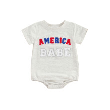 (12-18 Months, Gray) Grenouillères d'été pour et garçons