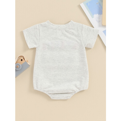 (12-18 Months, Gray) Rompers do Naíonáin, Éadaí Samhraidh 2