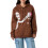 (XL, Coffee) Γυναικεία γοτθικά φούτερ μπλουζάκια Streetwear 1