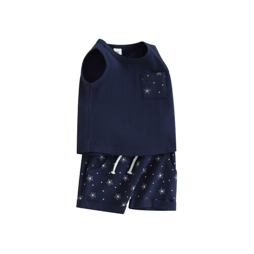 (18-24 Months, Blue) Conjunto de verano (2 piezas).