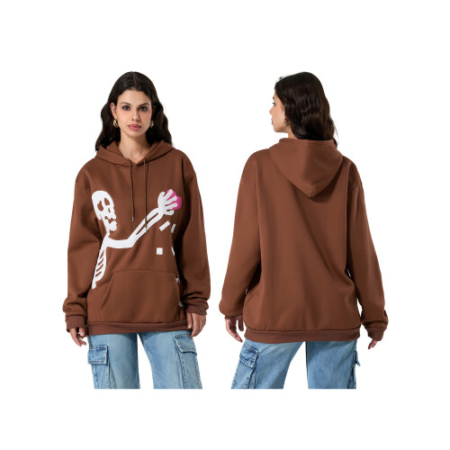(XL, Coffee) Γυναικεία γοτθικά φούτερ μπλουζάκια Streetwear 1