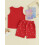 (18-24 Months, Red) Σετ καλοκαιρινών σορτς 2 τεμάχια 3
