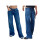 (M, Dark Blue) Γυναικείο τζιν παντελόνι φαρδιά μπατζάκια 12