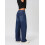 (XS, Dark Blue) Γυναικείο τζιν παντελόνι φαρδιά μπατζάκια 9