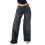 (XL, GRAY) Γυναικείο τζιν παντελόνι φαρδιά μπατζάκια 1