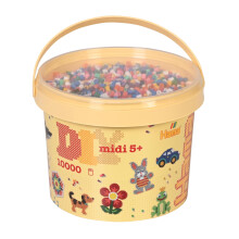 Hama Midi Beads Bucket, Approx.10.000 Fuse Beads Set