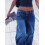 (XS, Dark Blue) Γυναικείο τζιν παντελόνι φαρδιά μπατζάκια 2