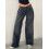 (XL, GRAY) Γυναικείο τζιν παντελόνι φαρδιά μπατζάκια 4