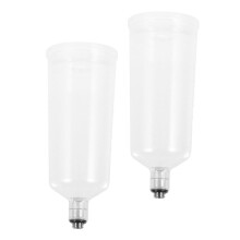 2pcs Detachable Gravity Feed Airbrush Paint Cups for Quick Color Change and Easy Clean