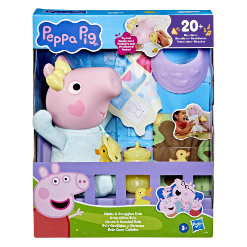 Peppa Pig Peppa Pig Oinks and Snuggles Evie Interactive Baby Doll 28 cm 2