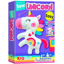 KRAFUN Unicorn Sewing Kit for Kids Ages 712 Beginner Craft Set with Un