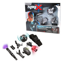 SpyX - Micro Gear Set For Kids - Mobile Surveillance Using Micro Tools For Fun Spy Missions - Includes Utility Belt, Ear Light, Invisible Ink Pen, Li