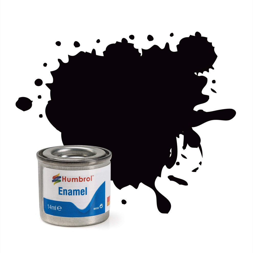 New Humbrol 85 Satin Enamel 14Ml Model Kit Paint Coal/Black