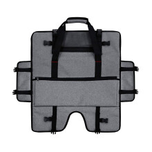 Monitor Carrying Case for 2024 Inch Screen, Waterproof Shockproof Bag with Pockets, Gray