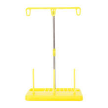 Sewing Thread Stand for 3 Cones with Tangle Storage, Durable Organizer, Yellow