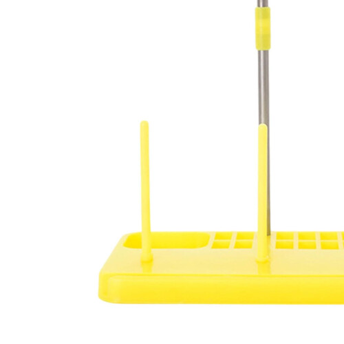 Sewing Thread Stand for 3 Cones with Tangle Storage, Durable Organizer, Yellow 1