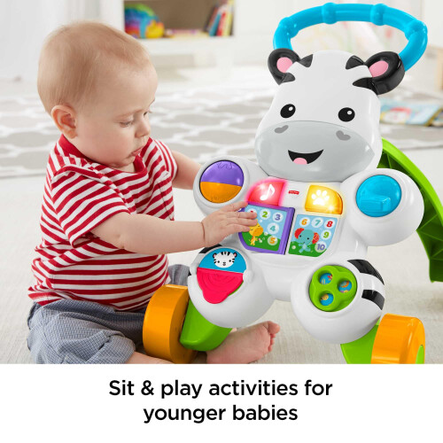 Fisher-Price FisherPrice Learn with Me Zebra Walker First Steps Baby Walker Push Al 2