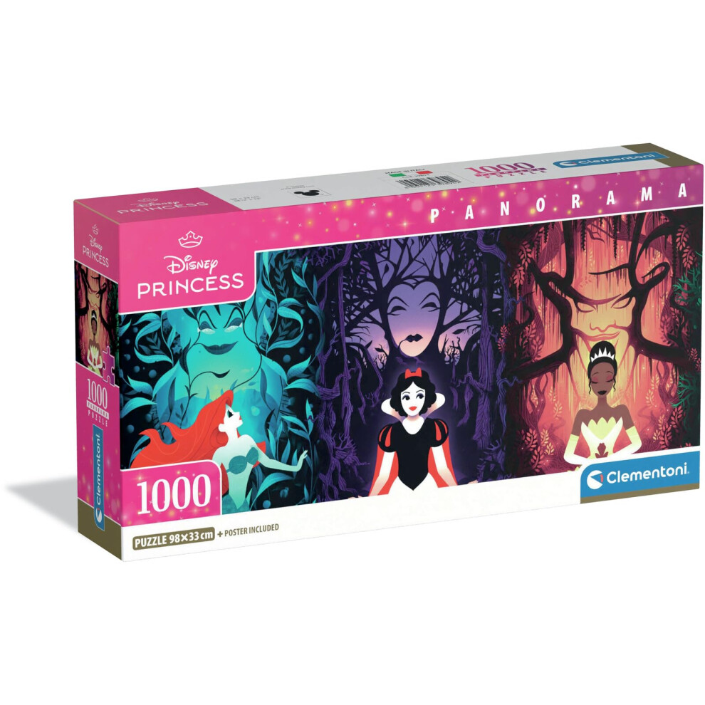 New Clementoni Jigsaw Puzzle Panorama 1000 Pieces Disney Princess Puzzle F