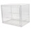 Clear Storage Box Dustproof Acrylic Display Case Stackable Organizer for Books and Collectibles 1