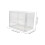 Clear Storage Box Dustproof Acrylic Display Case Stackable Organizer for Books and Collectibles 2
