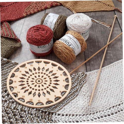 Embroidery Thread Organizer Wooden Holder with Tangle Storage and Decorative Hollow Patterns 2