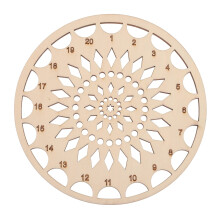 Embroidery Thread Organizer Wooden Holder with Tangle Storage and Decorative Hollow Patterns