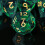 ORUZA Liquid Core DND Dice Set Resin Sharp Edge D&D Cat Dice 7 PCS 3