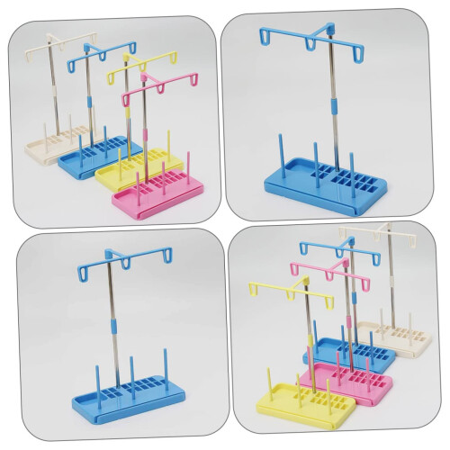 Adjustable Sewing Thread Stand with Weighted Base, Universal Cone and Spool Holder for Quilting 1