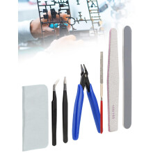 Model Making Tools Kit for Plastic Model Kits, Mellbree 14PCS Model Tools Kit Basic Tools Craft Set Hobby Building Tools Kit for Gundam Car Model Bui